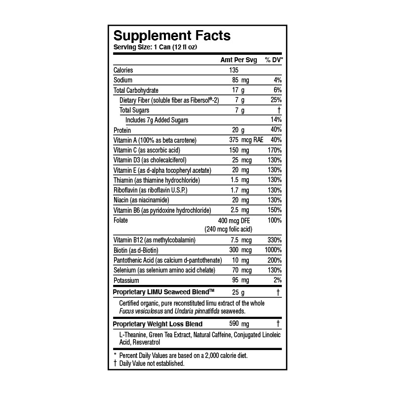 LIMU LEAN BURN Supplement facts PartnerCo Products