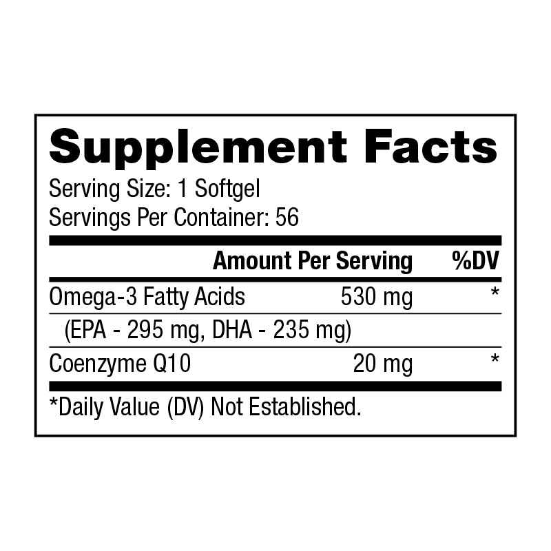 Omega Q Supplement Facts
