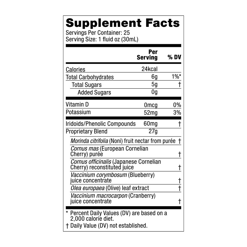 Tahitian Noni Max Supplement Facts PartnerCo Products